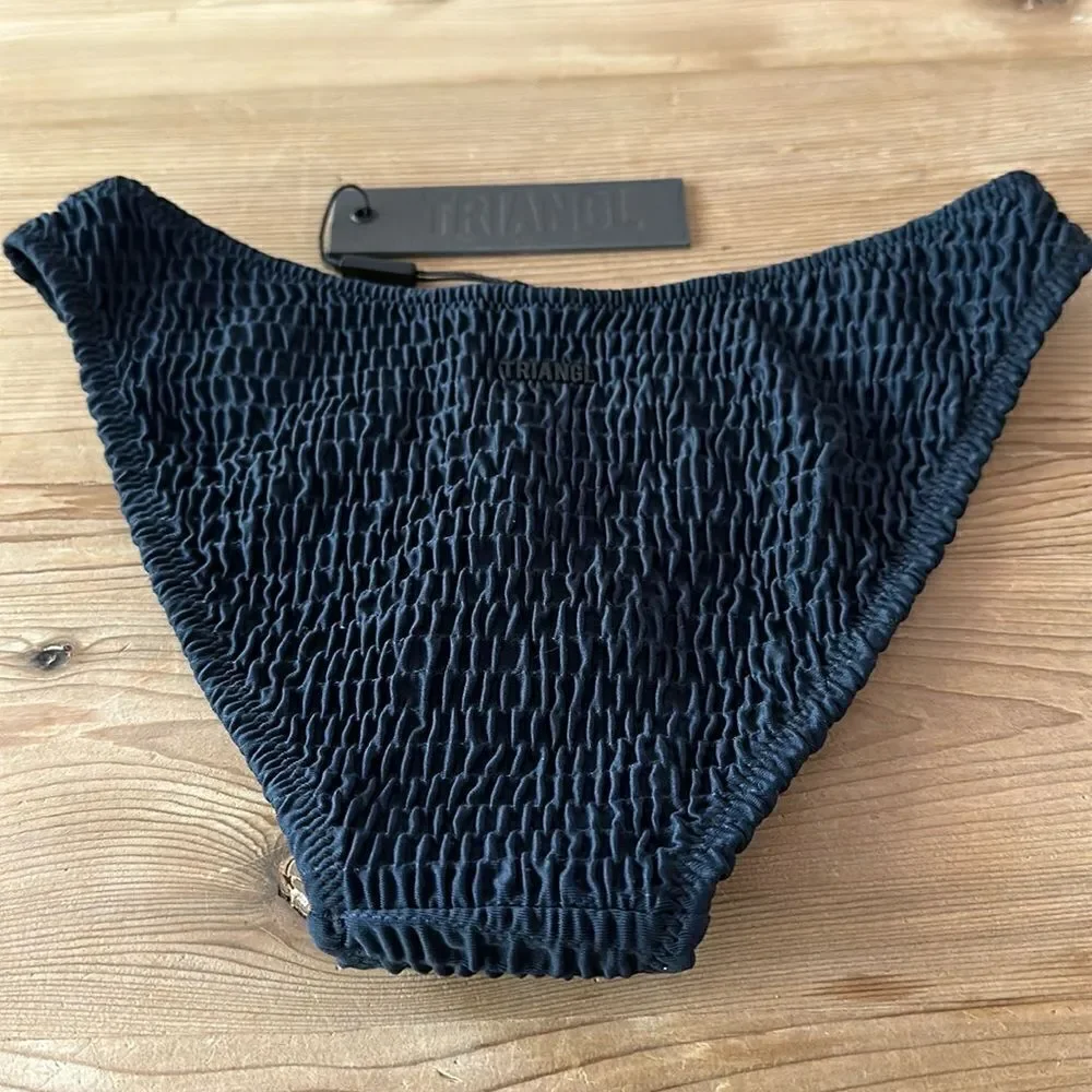 triangl swimwear Black Smocked Bikini Bottom